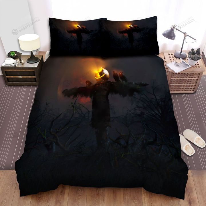 Scarecrow, Halloween, Bright Eyes Bed Sheets Spread Duvet Cover Bedding Sets