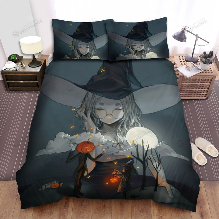 Halloween, Witch, Her Own Story Bed Sheets Spread Duvet Cover Bedding Sets