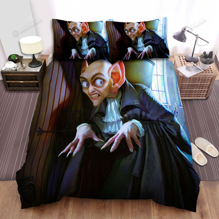 Halloween Vampire Count Dracula 3d Illustration Bed Sheets Spread Duvet Cover Bedding Sets