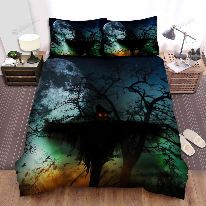 Scarecrow, Halloween, The Drakness Scarecrow Bed Sheets Spread Duvet Cover Bedding Sets