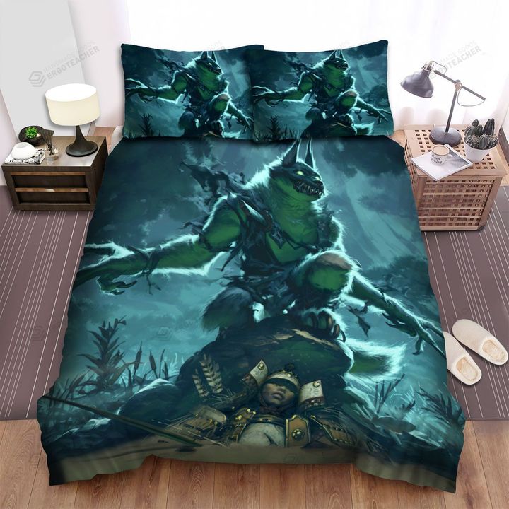 Halloween Werewolf On The Battle Field Bed Sheets Spread Duvet Cover Bedding Sets