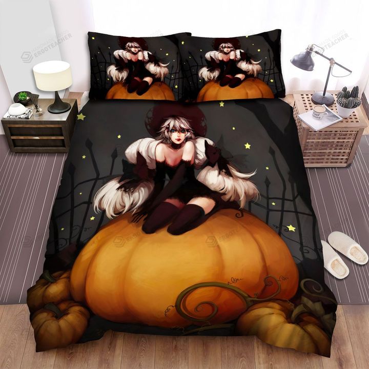 Halloween, Witch, Twin Tales Witch Bed Sheets Spread Duvet Cover Bedding Sets