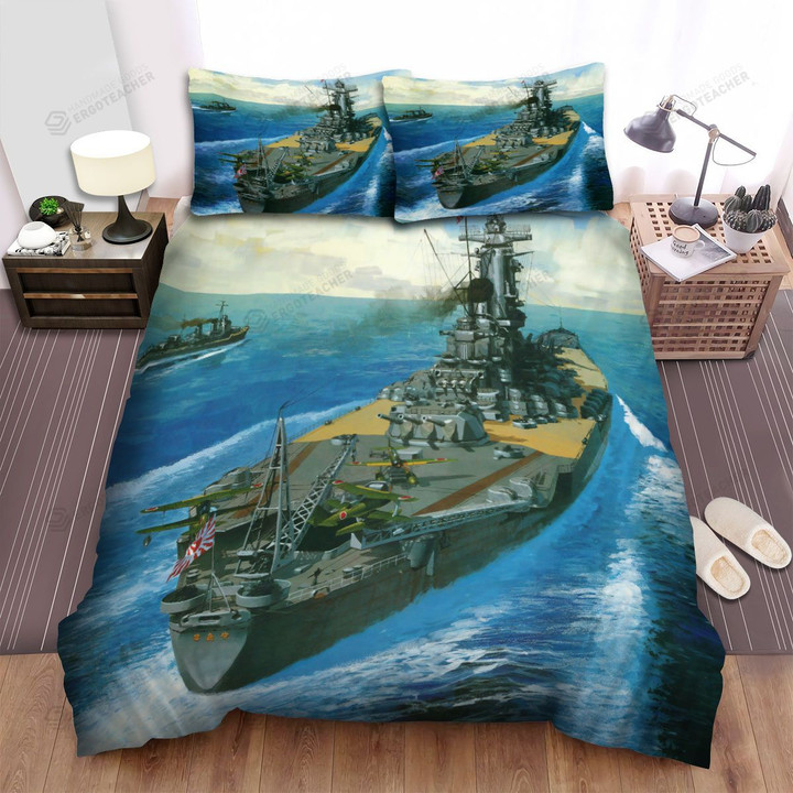 Frigate, Planes On The Ship Bed Sheets Spread Duvet Cover Bedding Sets