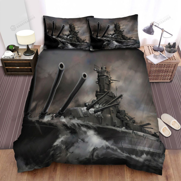 Frigate, Cannon Of The Ship Bed Sheets Spread Duvet Cover Bedding Sets
