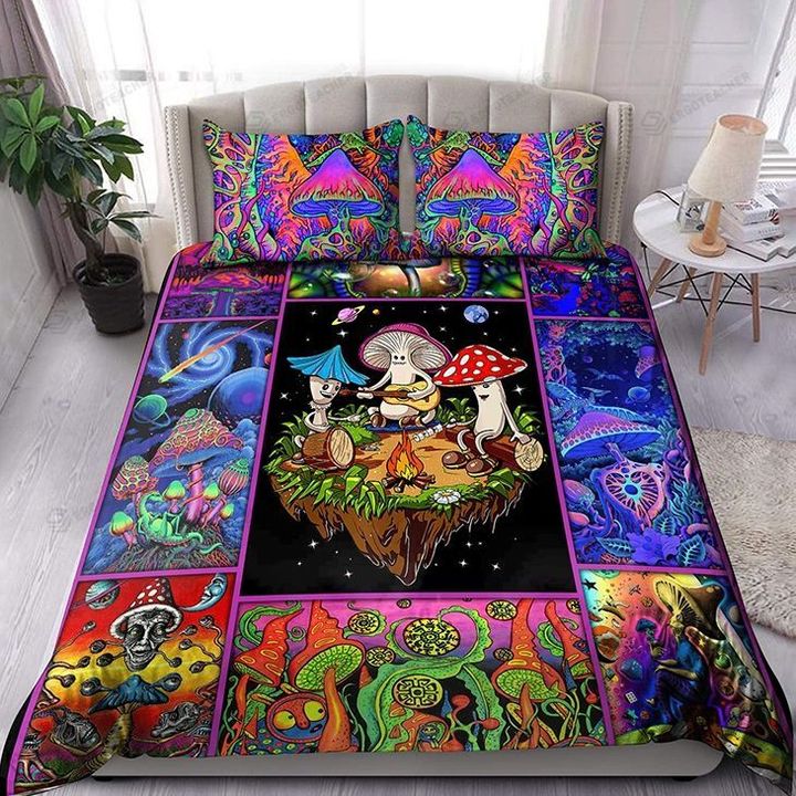 Colorful Hippie Lover Bed Sheets Bedspread Duvet Cover Bedding Set