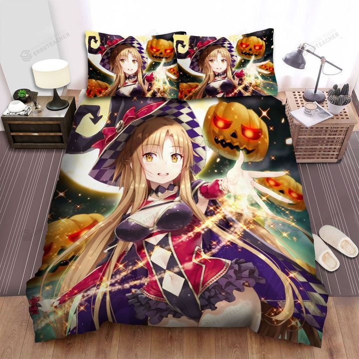 Halloween Charming Witch Attracts All Bed Sheets Spread Duvet Cover Bedding Sets