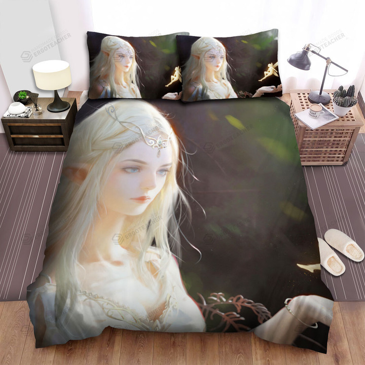 The Fairy & Elf Queen Artwork Bed Sheets Spread Duvet Cover Bedding Sets