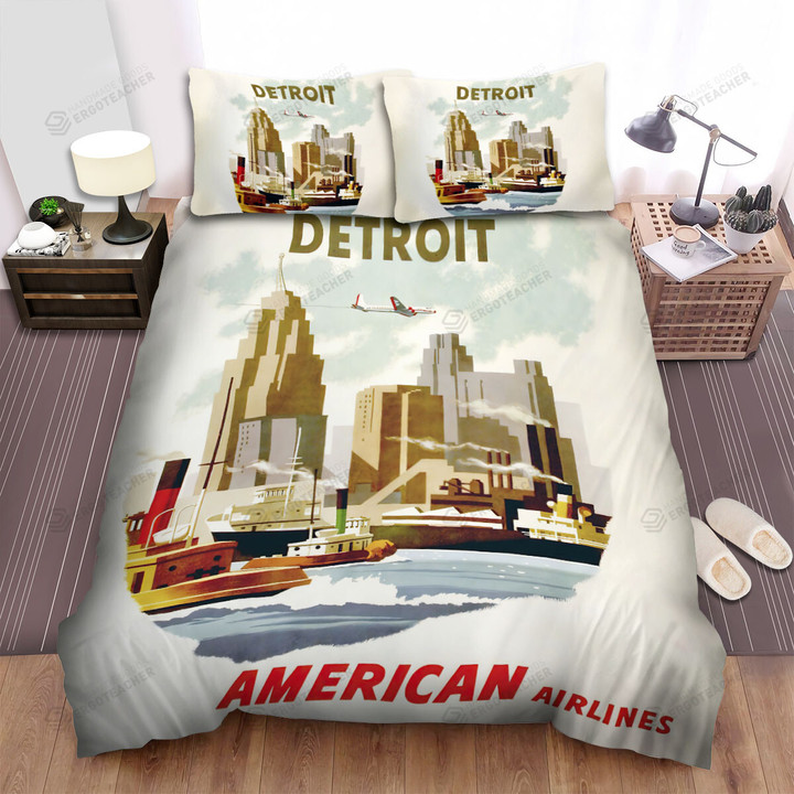 Texas Detroit City Bed Sheets Spread  Duvet Cover Bedding Sets