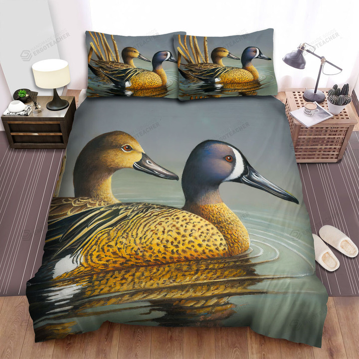 The Wild Bird - The Wild Duck And The Partner Bed Sheets Spread Duvet Cover Bedding Sets