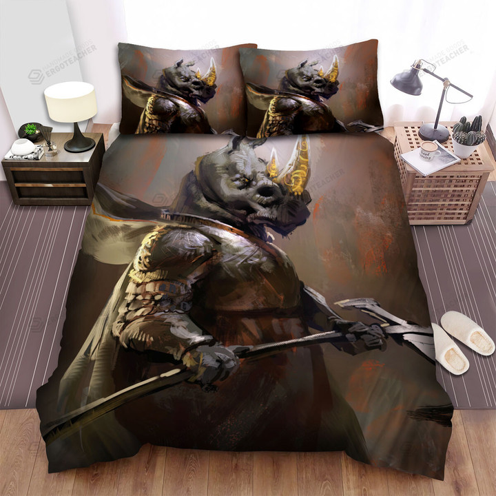 The Wildlife - The Rhinoceros And The Axe Bed Sheets Spread Duvet Cover Bedding Sets