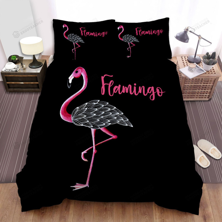 The Wildlife In Nature - The Losing Color Flamingo Bed Sheets Spread Duvet Cover Bedding Sets