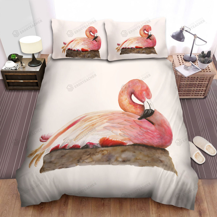 The Wildlife In Nature - The Flamingo Sleeping Tight Bed Sheets Spread Duvet Cover Bedding Sets