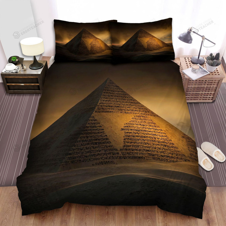Great Pyramid Of Giza Ancient Egypt Design Bed Sheets Spread  Duvet Cover Bedding Sets