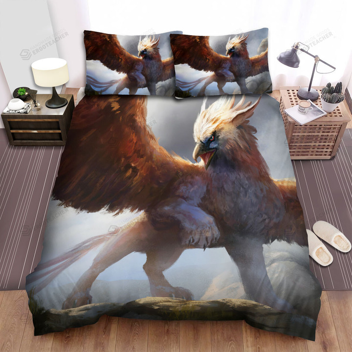 Glorious Griffin Portrait Painting Bed Sheets Spread Duvet Cover Bedding Sets