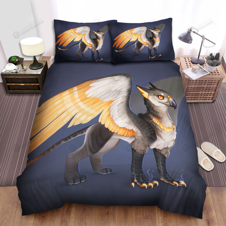 Royal Griffin Digital Illustration Bed Sheets Spread Duvet Cover Bedding Sets
