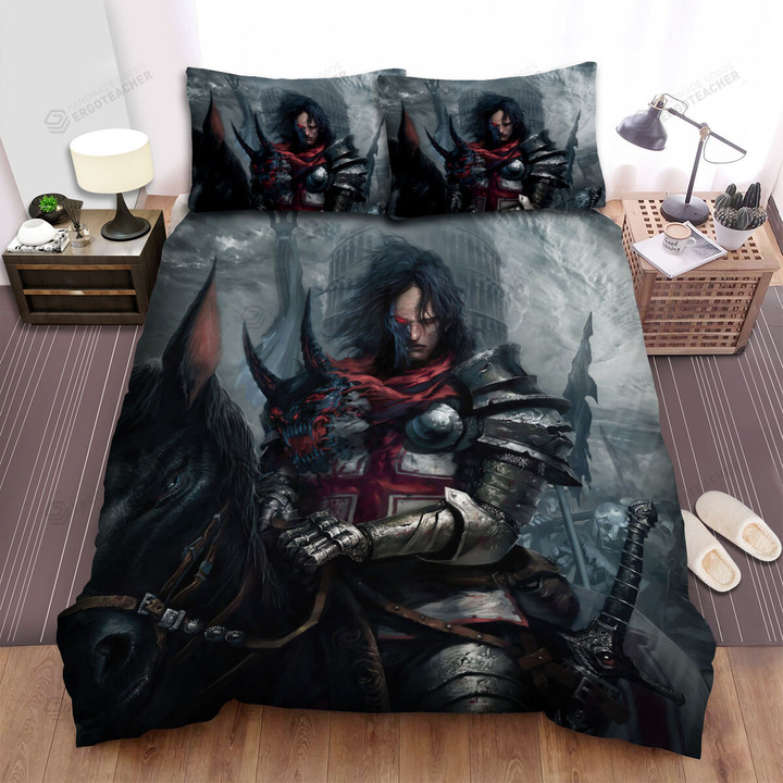 Half Demon Knight Art Portrait Painting Bed Sheets Spread Duvet Cover Bedding Sets