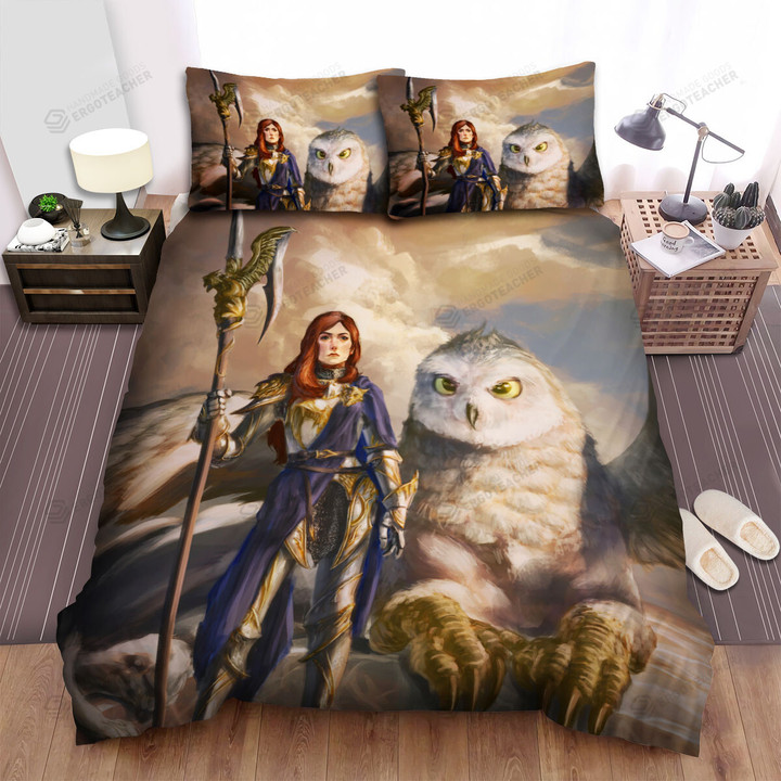 Dame Griffin Digital Art Painting Bed Sheets Spread Duvet Cover Bedding Sets