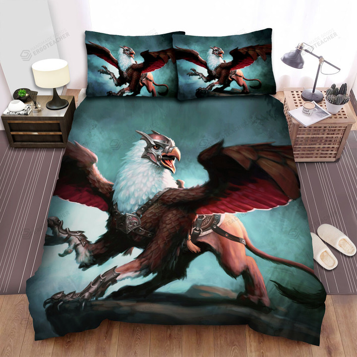 Neverwinter Griffon Mount Artwork Bed Sheets Spread Duvet Cover Bedding Sets
