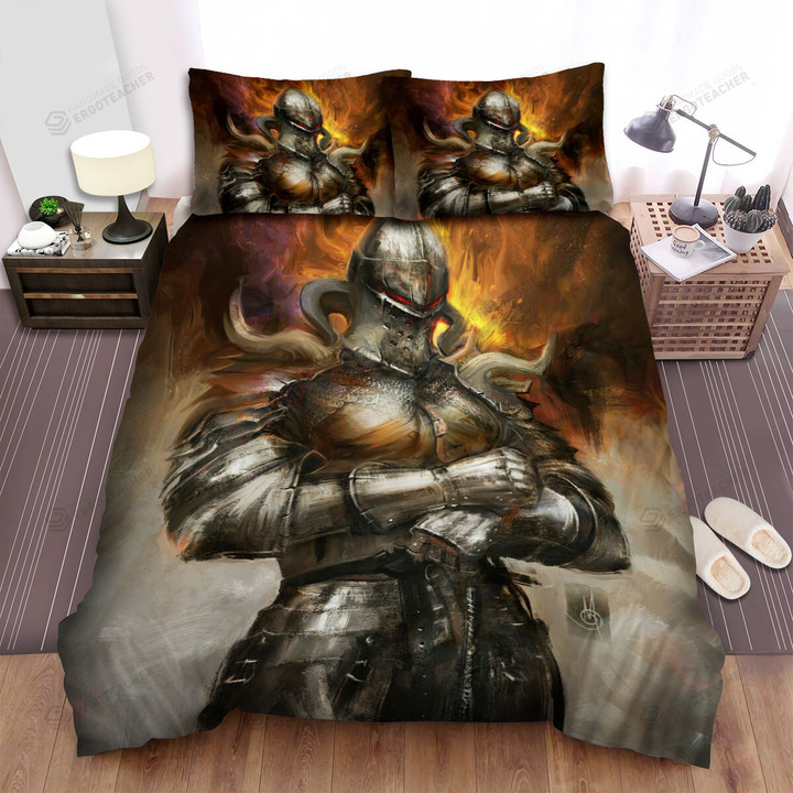 The Medieval Knight Stand Still Artwork Bed Sheets Spread Duvet Cover Bedding Sets