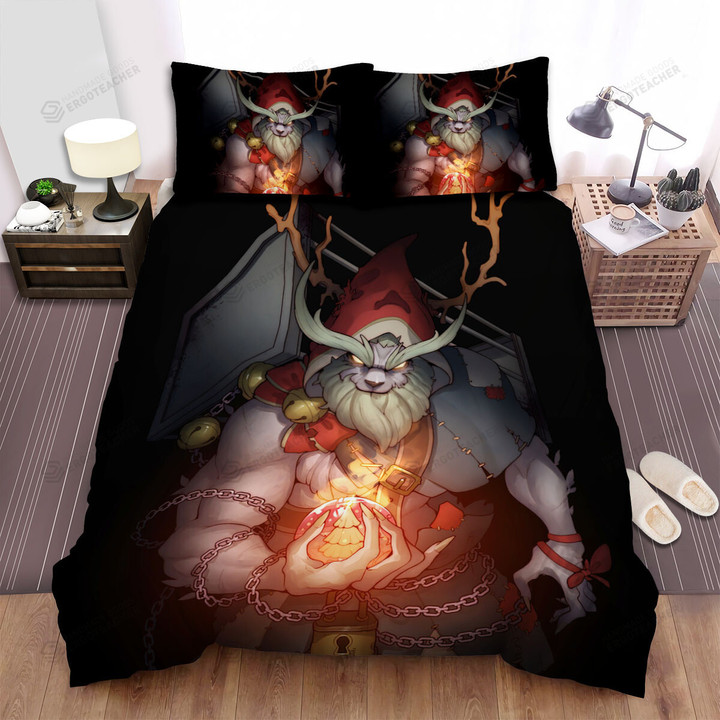 The Christmas Art, See You On Christmas Krampus Bed Sheets Spread Duvet Cover Bedding Sets