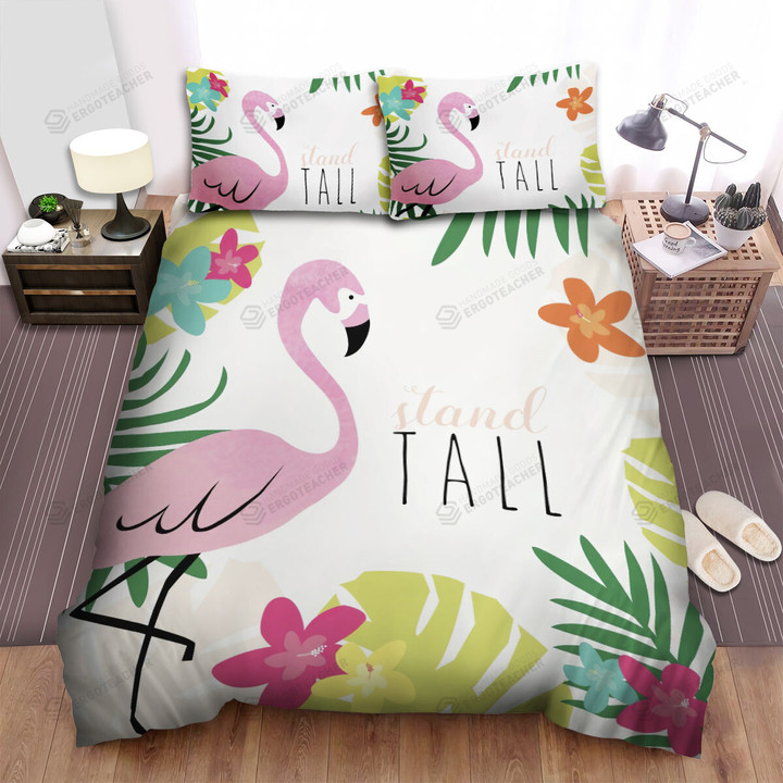 Stand Tall Flamingo Bed Sheets Spread Duvet Cover Bedding Sets