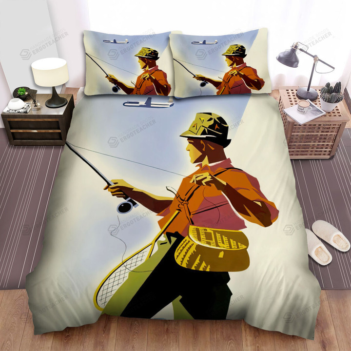 Colorado Fishing Vintage Bed Sheets Spread  Duvet Cover Bedding Sets