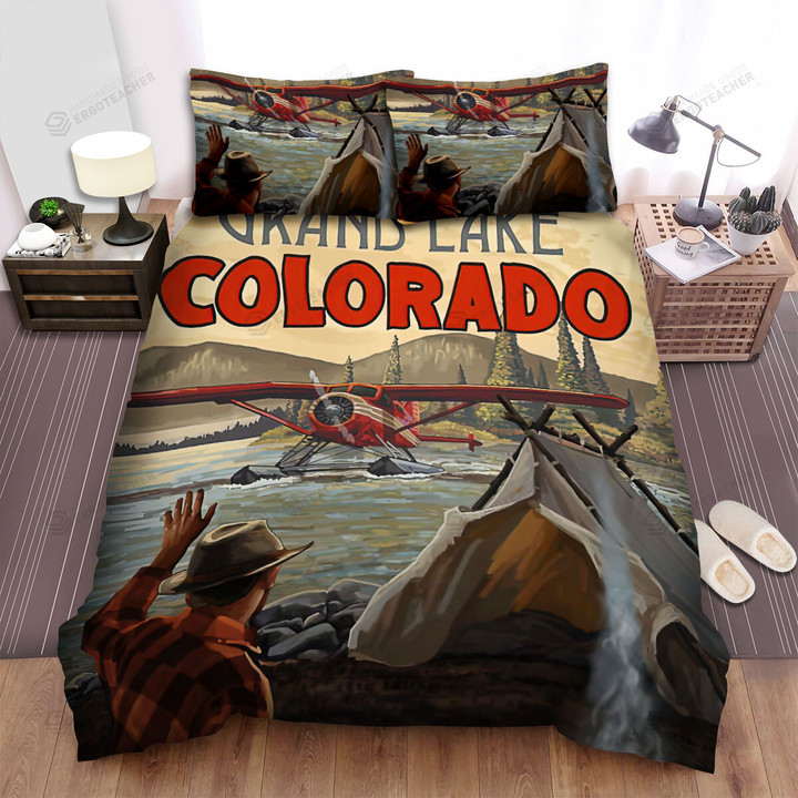 Colorado Grand Lake Bed Sheets Spread  Duvet Cover Bedding Sets