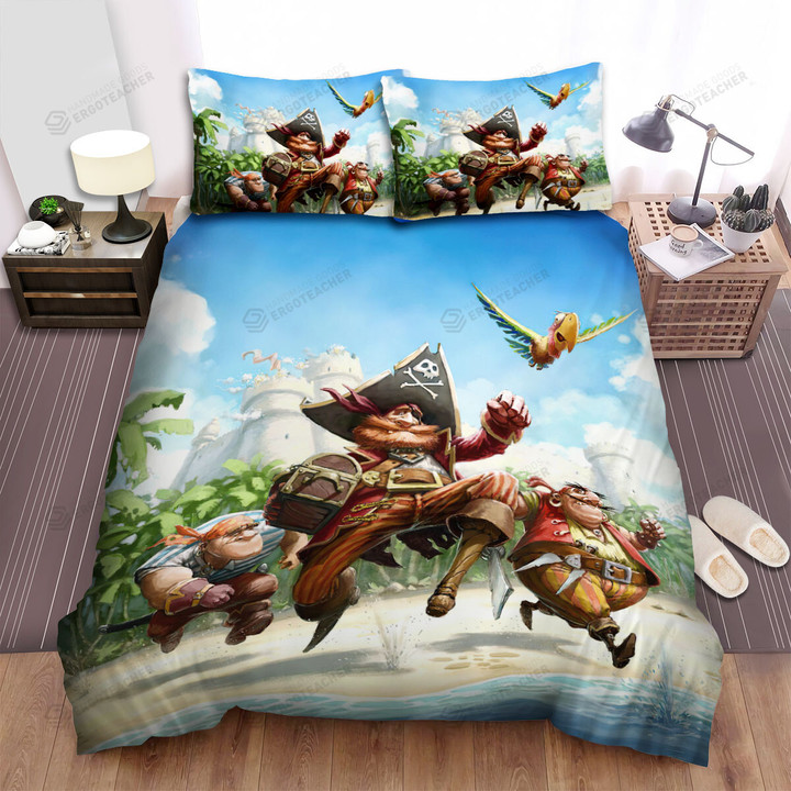 The Great Escape Of Pirates Crew Bed Sheets Spread Duvet Cover Bedding Sets