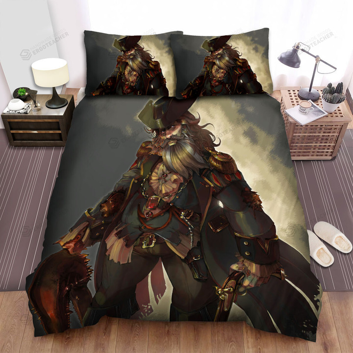 Pirate Captain Marsh With His Lobster Claw Arm Bed Sheets Spread Duvet Cover Bedding Sets
