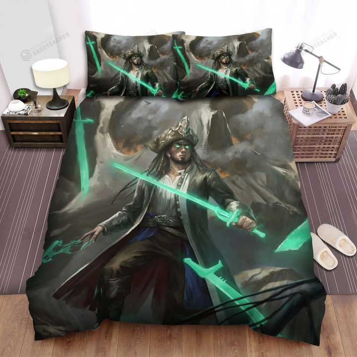 The Ruined Pirate Captain Digital Artwork Bed Sheets Spread Duvet Cover Bedding Sets