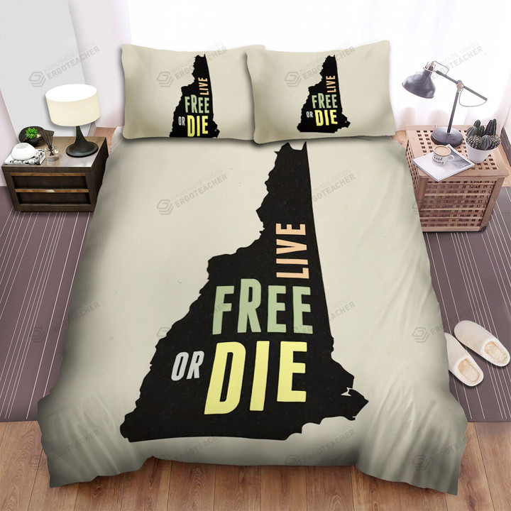 New Hampshire Live Free Or Die Bed Sheets Spread  Duvet Cover Bedding Sets