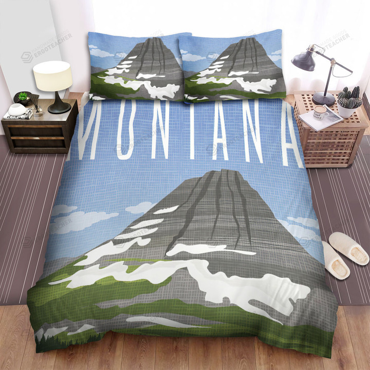 Montana Welcome To Adventure Bed Sheets Spread  Duvet Cover Bedding Sets