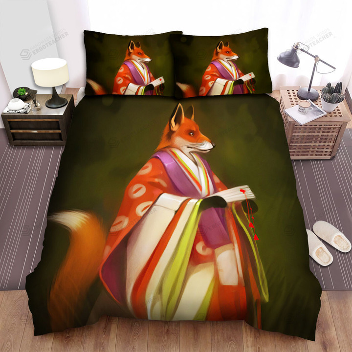 The Lady Fox Bed Sheets Spread Duvet Cover Bedding Sets