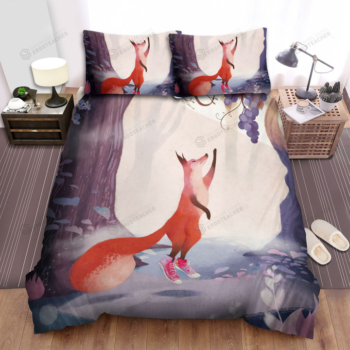 The Fox Wearing Sneakers Bed Sheets Spread Duvet Cover Bedding Sets