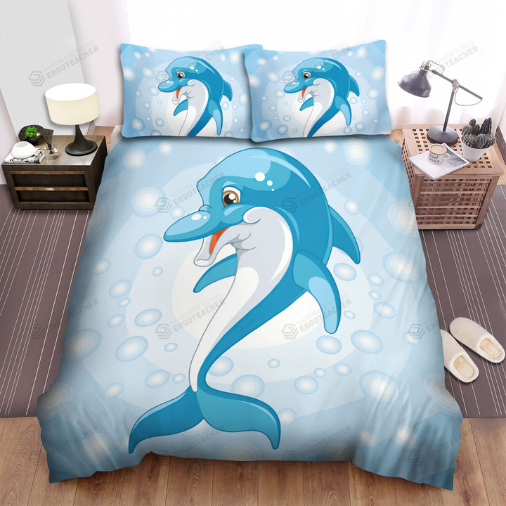 The Wildlife - The Dolphin Among The Bubbles Bed Sheets Spread Duvet Cover Bedding Sets