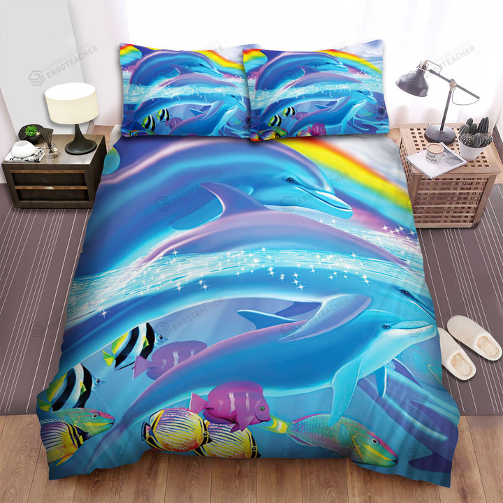 The Wild Animal - The Dolphin In The Heaven Bed Sheets Spread Duvet Cover Bedding Sets