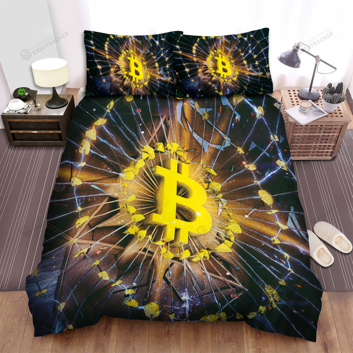 Bitcoin The World's First Decentralized Cryptocurrency Bed Sheets Spread Duvet Cover Bedding Sets