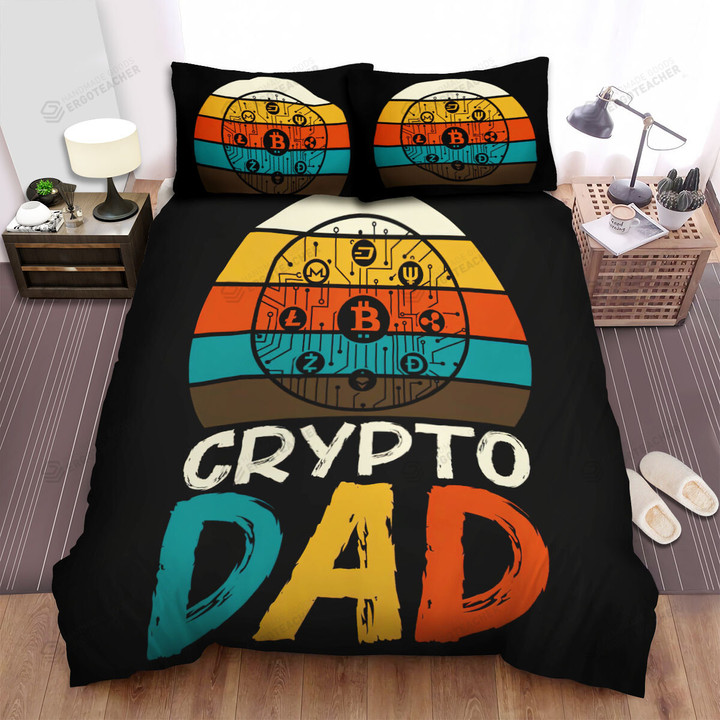 Bitcoin For Crypto Dad Bed Sheets Spread Duvet Cover Bedding Sets