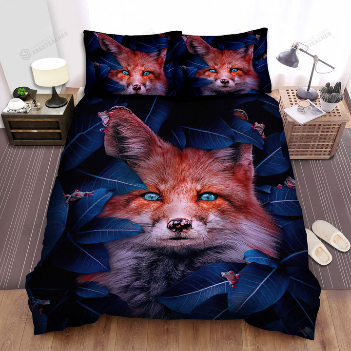 The Wild Animal - The Fox And The Frogs Bed Sheets Spread Duvet Cover Bedding Sets