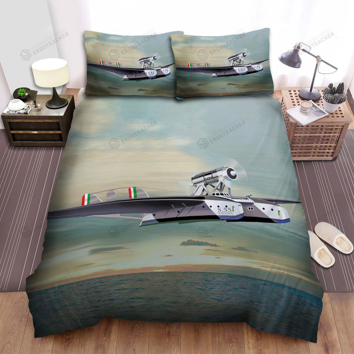 Ww2 The Italian Aircraft - Savoia-Marchetti Sm.62 Bed Sheets Spread Duvet Cover Bedding Sets