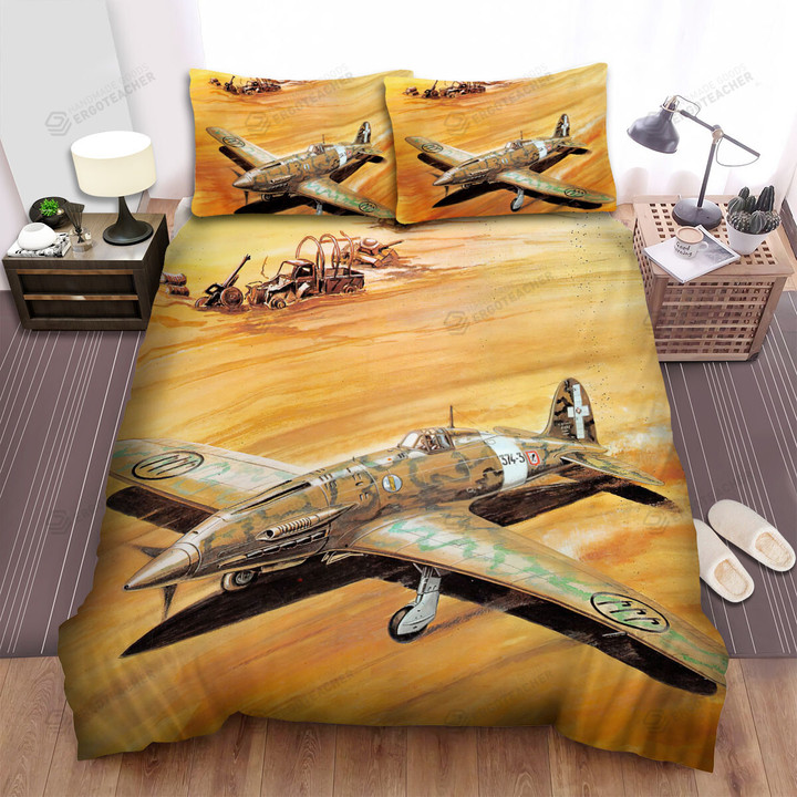 Italian Aircraft In Ww2 - Macchi 202 Thunderbolt Bed Sheets Spread Duvet Cover Bedding Sets