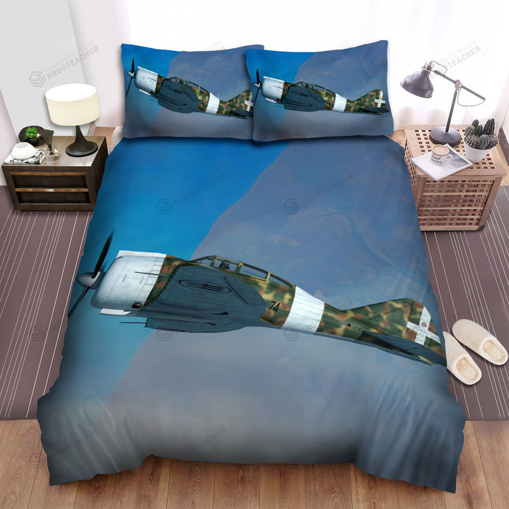 Ww2 The Italian Aircraft - Reggiane Re 2000 Model Bed Sheets Spread Duvet Cover Bedding Sets