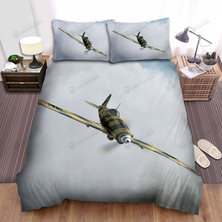 Italian Aircraft In Ww2 - Macchi Mc205 Veltro 02 Bed Sheets Spread Duvet Cover Bedding Sets