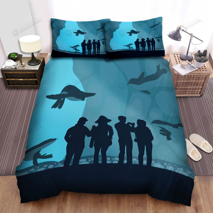 The Seal In The Aquarium Bed Sheets Spread Duvet Cover Bedding Sets