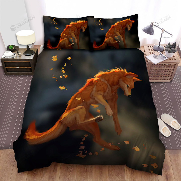 The Flying Up Fox Bed Sheets Spread Duvet Cover Bedding Sets
