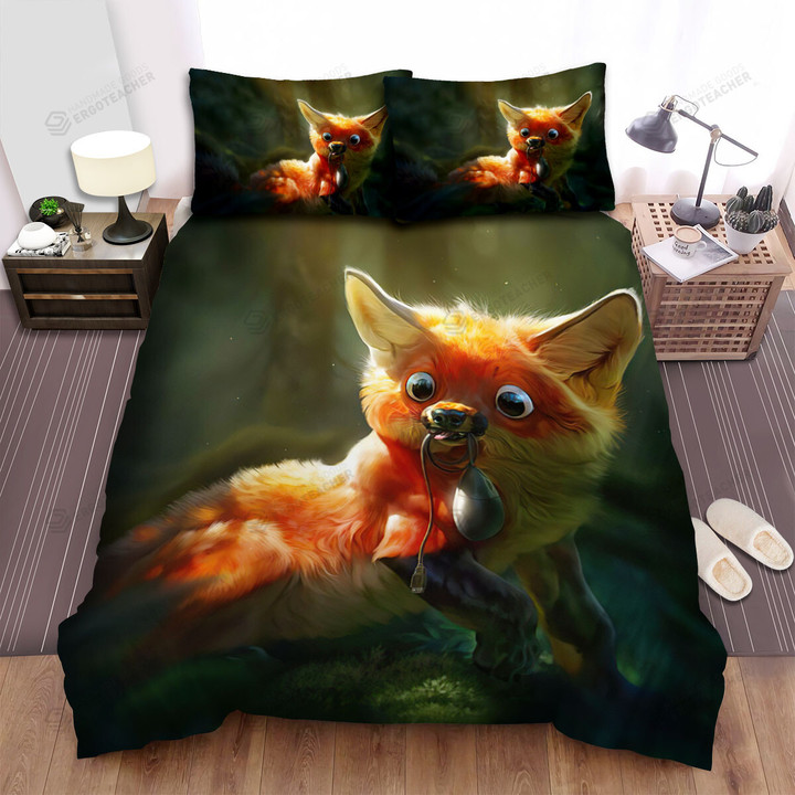 The Fox Keeping A Mouse Bed Sheets Spread Duvet Cover Bedding Sets