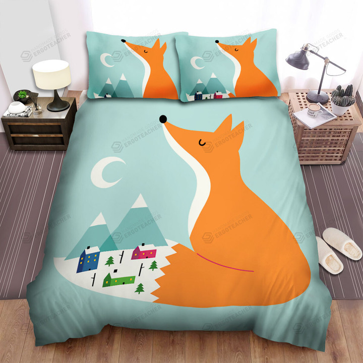 The Cute Animal - The Land Of The Fox Bed Sheets Spread Duvet Cover Bedding Sets