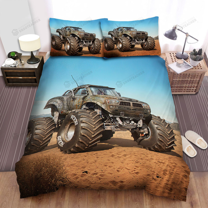 Post-Apocalypse Monster Truck 3d Model Bed Sheets Spread Duvet Cover Bedding Sets