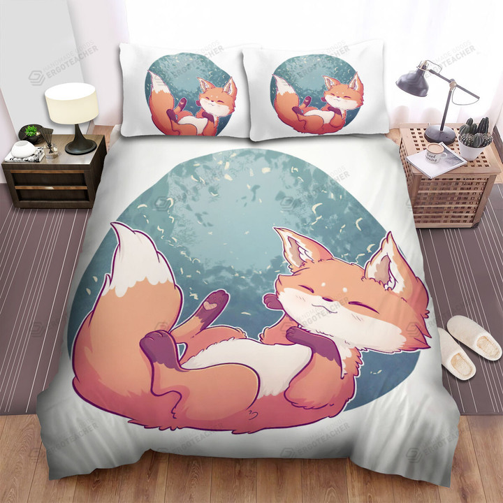 The Wildlife - The Naughty Fox Lying Bed Sheets Spread Duvet Cover Bedding Sets