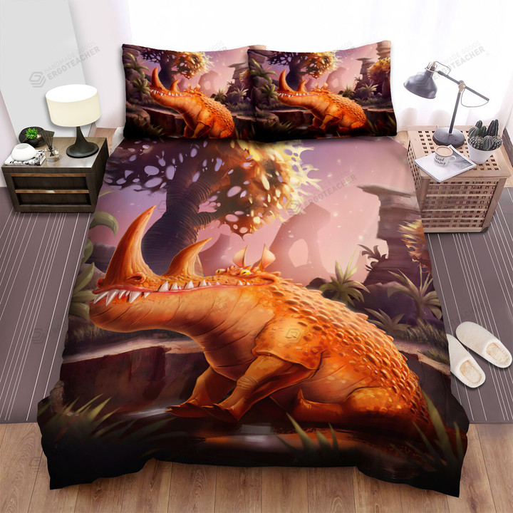 The Crocodile Rhino Art Bed Sheets Spread Duvet Cover Bedding Sets